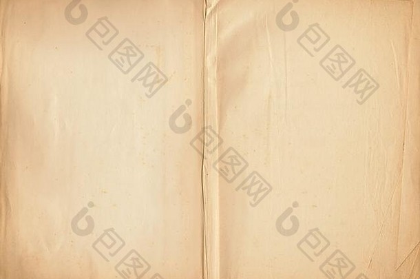 1946年出版的一本空白页的旧的公开赞美<strong>诗书</strong>。这张纸的高分辨率扫描显示了所有的垃圾细节。