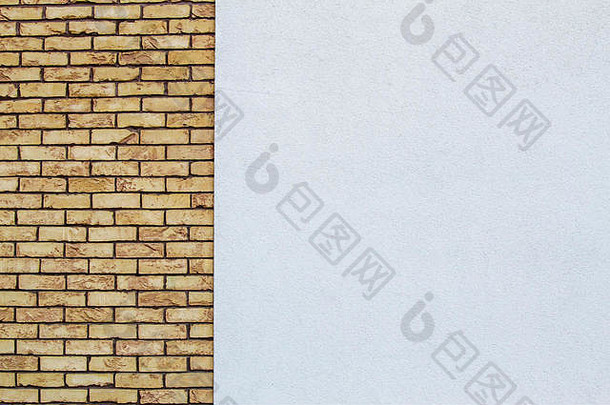 现代饱经风霜的砖墙背景