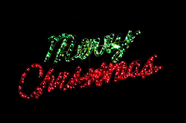 圣诞快乐卡，圣诞快乐，红绿灯，插图