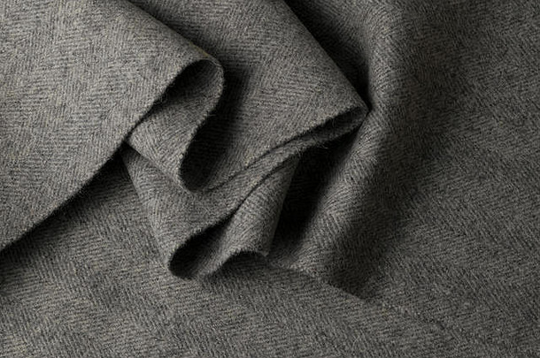 灰色羊毛织物，带图案背景的纺织品
