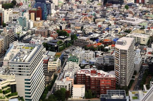 diorama风格照片住宅区域中央东京大<strong>小公寓</strong>