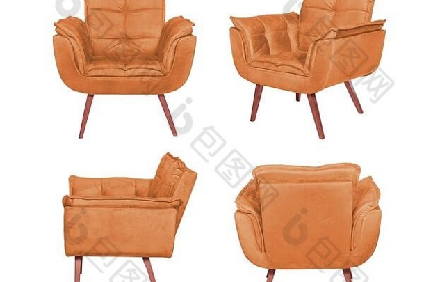 颜色扶手椅现代设计师椅子白色背景纹理椅子
