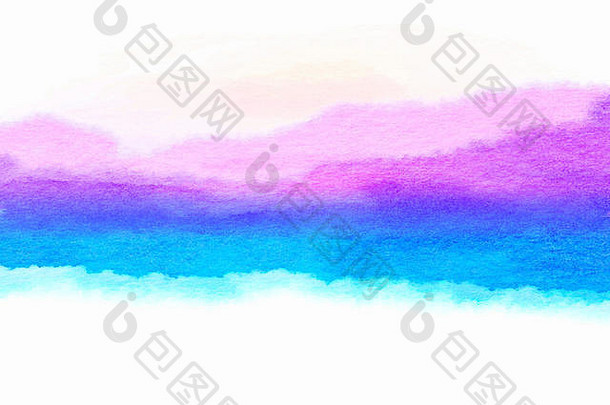 色彩斑斓的水彩手绘艺术插图摘要艺术背景高分辨率插图