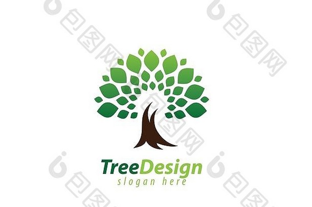 树木艺术设计标志