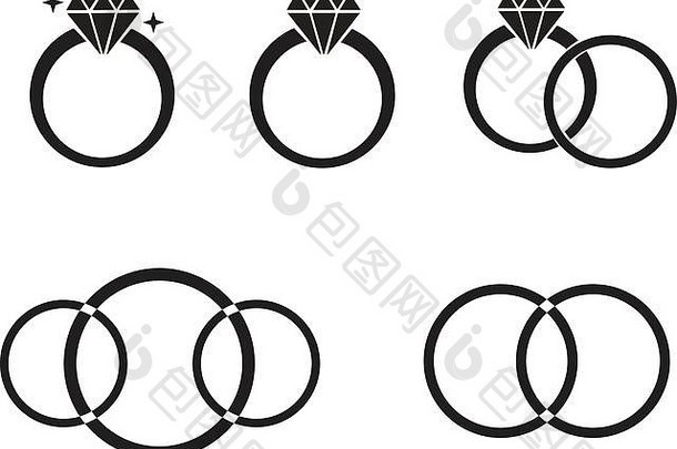 钻石订婚戒指图标