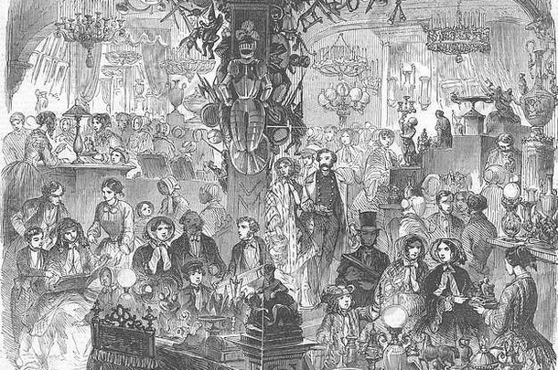 法国庆祝新年，巴黎1849年。图文并茂的伦敦新闻