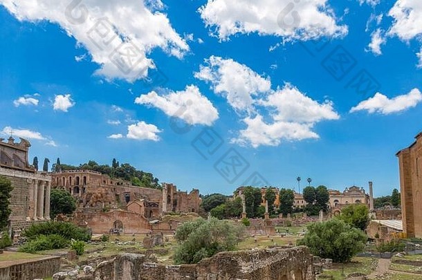 罗马意大利罗马论坛罗马废墟古老的罗马孔帝国