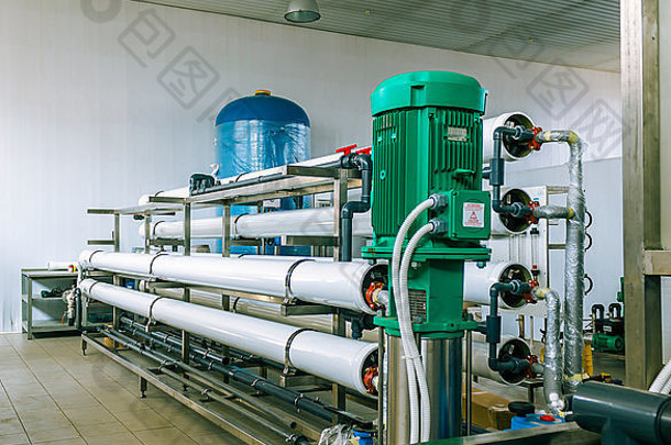 安装工业膜设备水治疗基于反向渗透系统