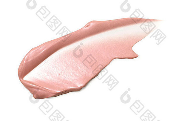 粉红色的唇光泽扫描减少白色背景