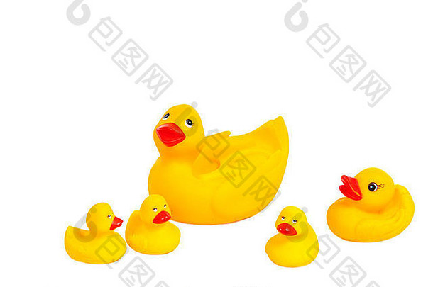 塑料黄色浴鸭玩具家庭