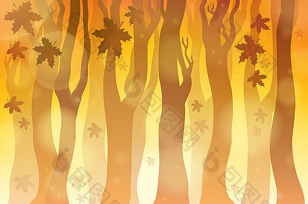 秋季主题背景6-图片插图。