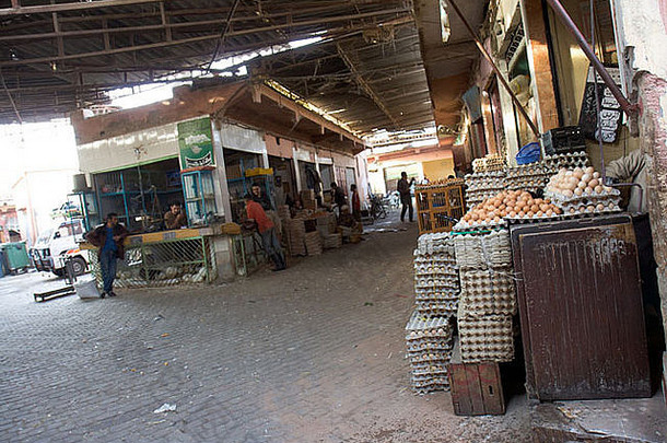 屠夫食物市场马拉喀什肉摩洛哥街