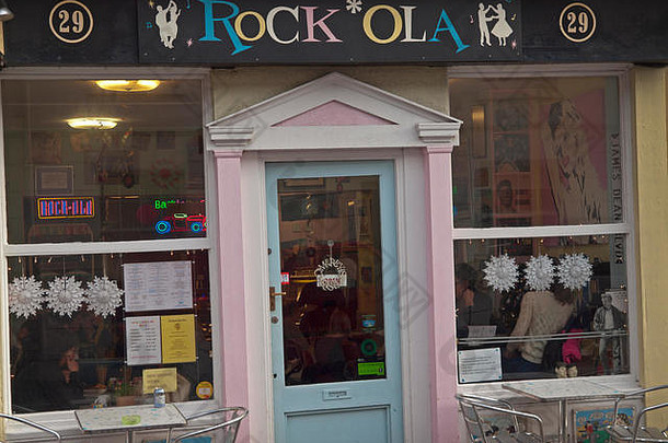 位于布莱顿的Rock Ola咖啡馆的外部