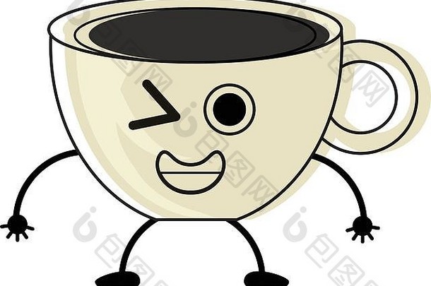 卡瓦伊咖啡杯图标