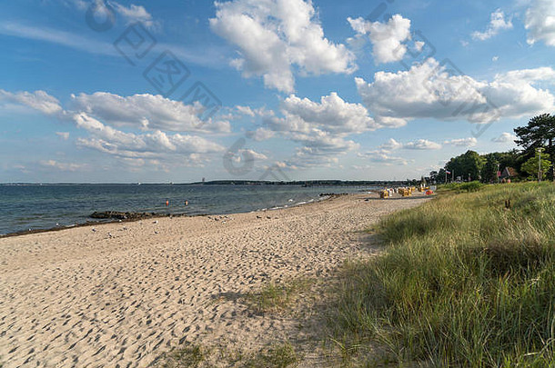 波罗的海海滩谢尔克斯多夫湾吕贝克Schleswig-Holstein德国