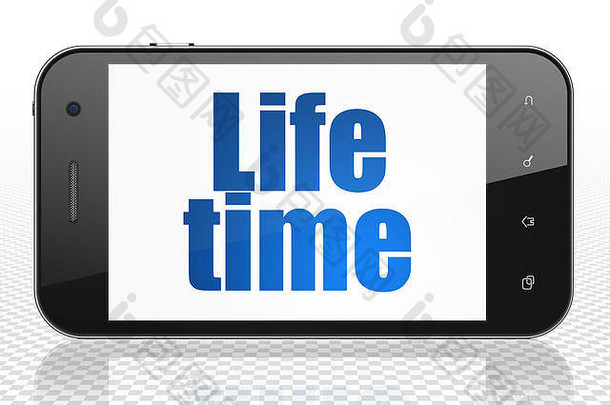 时间概念：显示生命时间的智能手机
