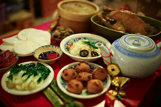 中国或农历新年的食物有不同的种类