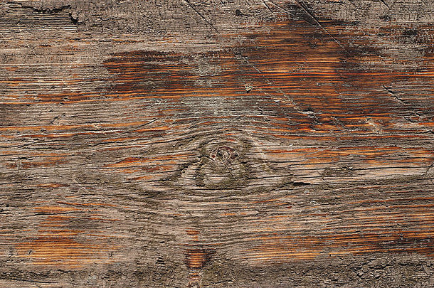 木材的质地。有裂缝和碎片的旧木板