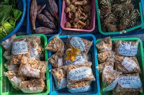 水果蔬菜街市场老挝