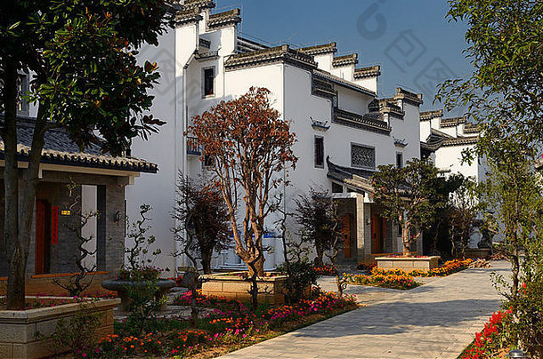 中国黄山城坎村新住宅开发及景观美化