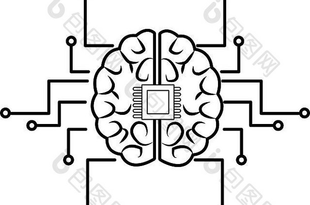 印刷电路板计算机系统的人脑中枢