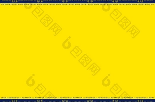 插图水平花问候卡设计的地方文本黄色的蓝色的颜色