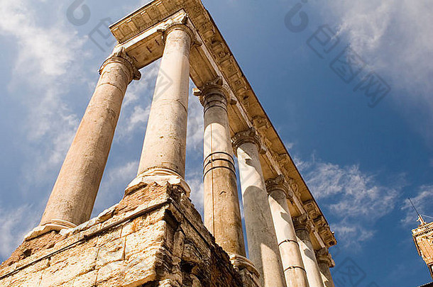罗马论坛意大利老石柱