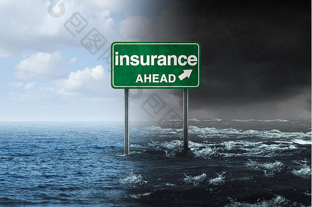 保险概念飓风风暴财产损害<strong>金融风险</strong>的想法房主被保险人自然灾难损失