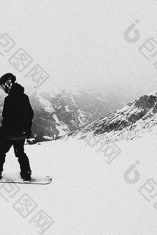 滑雪阿尔卑斯山脉