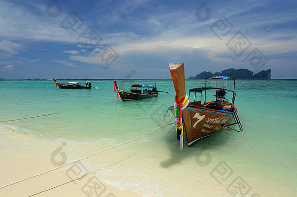 海滩岛披菲斐斐岛城市甲米安达曼海南泰国