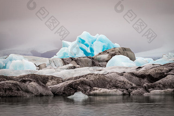 约克萨隆，冰川泻湖，冰山，冰岛