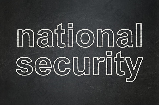 隐私概念国家安全黑板背景