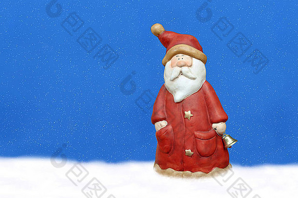 圣诞老人条款金贝尔站雪下雪天空