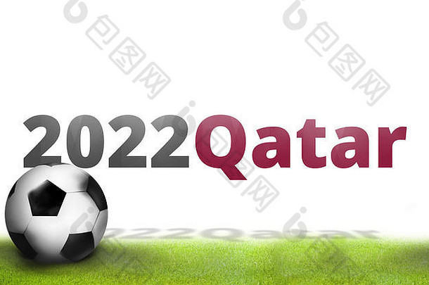 足球2022卡塔尔3d渲染