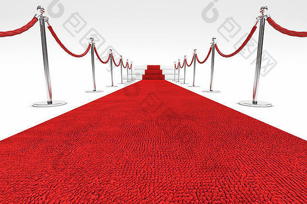 红地毯和绳索屏障