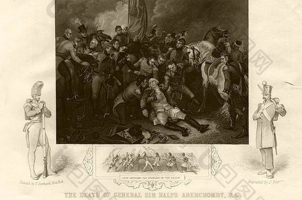 拉尔夫·阿伯克龙比将军之死，亚历山大战役，1801年。塔利斯c1855