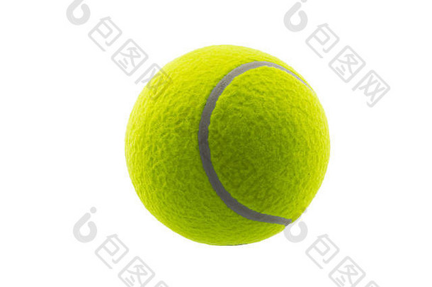 网球球孤立的白色背景