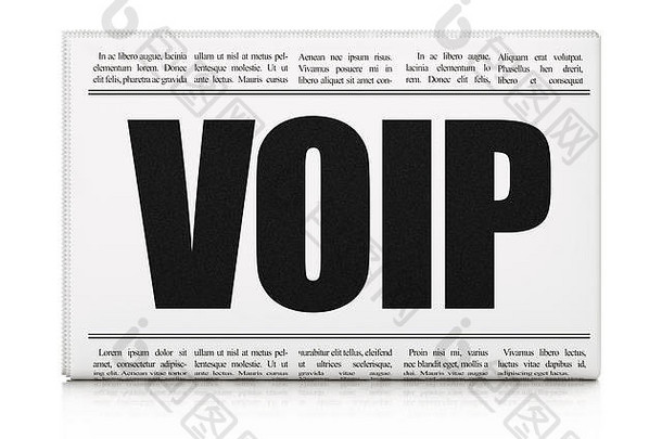 网页设计理念：报纸标题VOIP