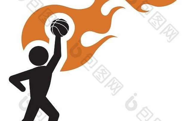 pictogram球员篮球设计