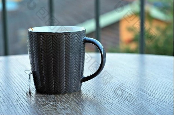 灰色灰色的杯茶袋标签<strong>挂表</strong>格