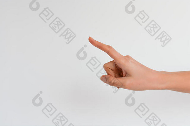 现代沟通技术人类手指触碰屏幕