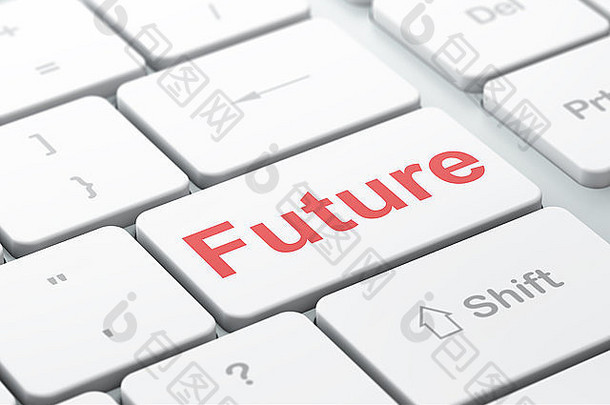 时间概念：计算机键盘背景下的未来