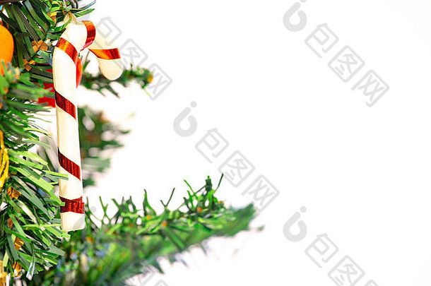 美丽的圣诞节装饰松树圣诞节假期背景快乐一年圣诞节主题图像