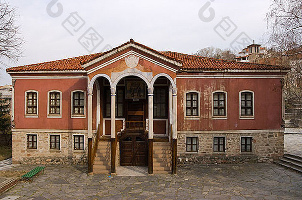 艺术画廊佩鲁什蒂扎小小镇古董体系结构巴尔干半岛保加利亚东部欧洲