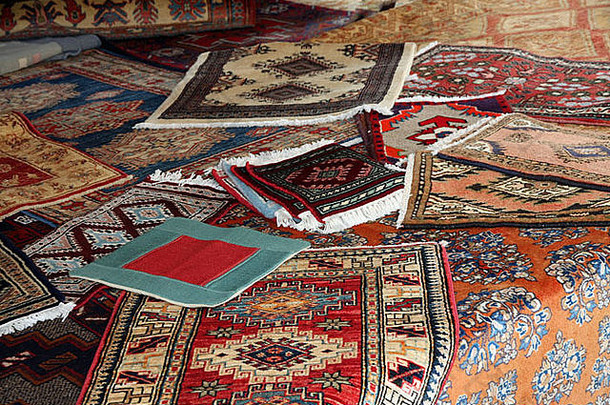纹理背景手工制作的地毯地毯