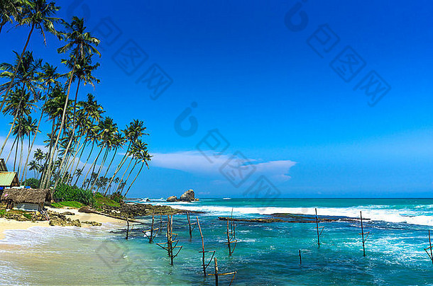 热带海滩斯里兰卡斯里兰卡