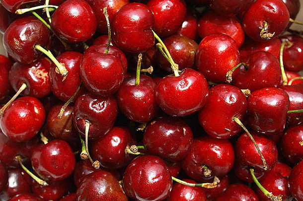 红樱桃水果健康-用作背景