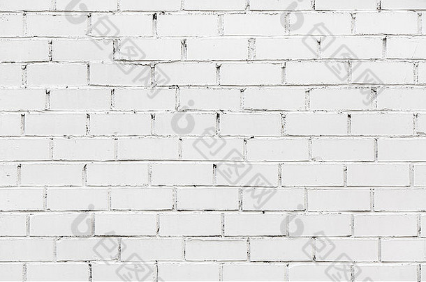片段白色砖墙背景纹理