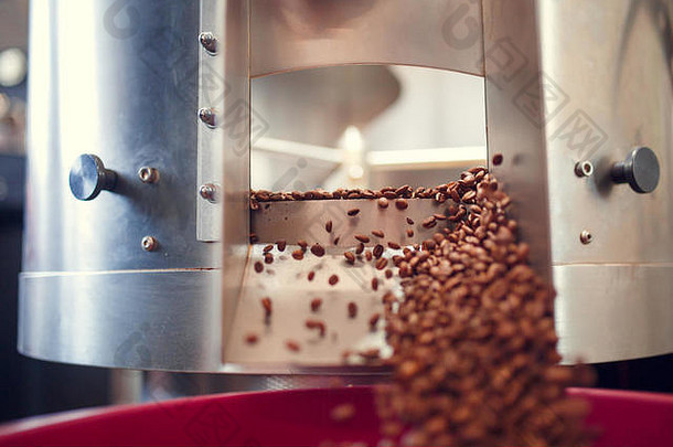 图像煎机咖啡豆子
