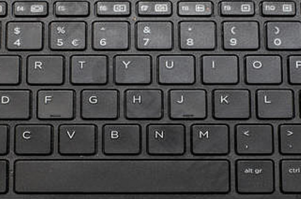 关闭黑色的键盘现代移动PC